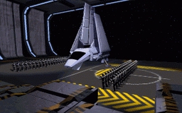 Pole hangarowe (Containment field). Autor i źródło obrazka: X-Wing, LucasArts