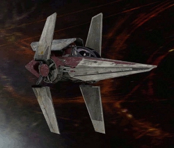 Alpha-3 Nimbus ('V-wing'). Autor i źródło obrazka: Zemsta Sithów, Lucasfilm