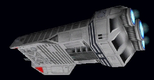 Prom szturmowy typu Beta. Autor i źródło obrazka: X-Wing Alliance, LucasArts