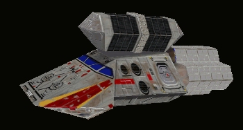 Uzbrojony holownik zaopatrzeniowy. Autor i źródło obrazka: gra 'X-Wing Alliance' - LucasArts