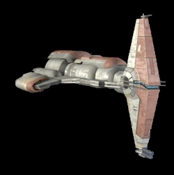 Krążownik typu Hammerhead. Autor i źródło obrazka: gra KotOR - LucasArts