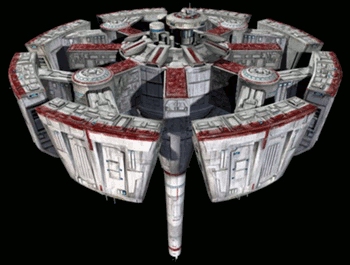 Stacja szpitalna Haven. Autor i źródło obrazka: Clone Wars Incredible Vehicles