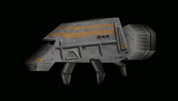 Ciężki holownik. Autor i źródło obrazka: X-Wing Alliance, LucasArts