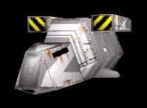 Transportowiec szturmowców Delta Dx-9. Autor i źródło obrazka: gra 'X-Wing Allliance' - LucasArts