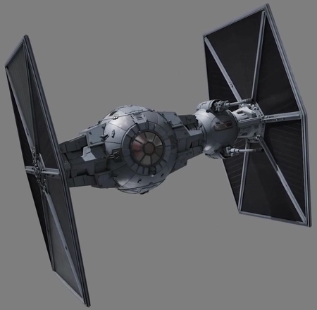 TIE Brute (TIE/rb). Autor i źródło obrazka: WIRED: Every Starfighter in Star Wars Explained By Lucasfilm