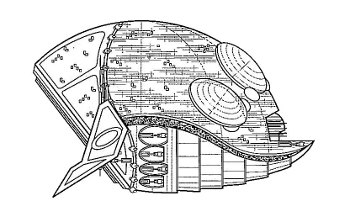 Krążownik Wurrif. Autor i źródło obrazka: Truce at Bakura Sourcebook, WEG