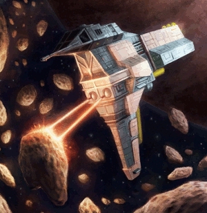 Statek górniczy Y-8. Autor i źródło obrazka: SW: Galaxies, Lucasarts